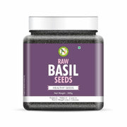 NatureVit Basil Seeds, 300g | Tukmaria | Sabja | Falooda | Beat the Heat with Sabza Seeds
