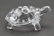 ASTRODIDI Crystal Glass Tortoise Kachua Turtle for Vaastu and Feng Shui (Standard, White)
