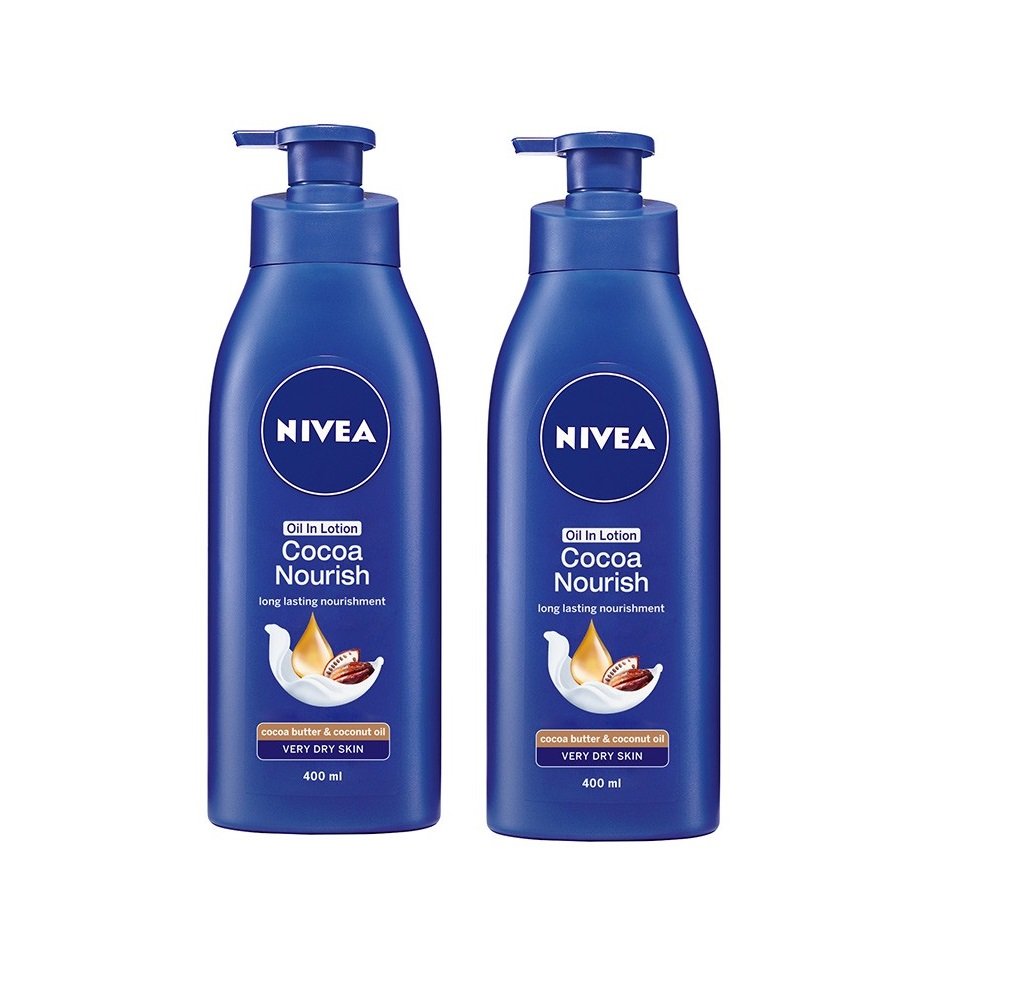 Nivea Cocoa Nourish Oil In Lotion 400ml (pack of 2)