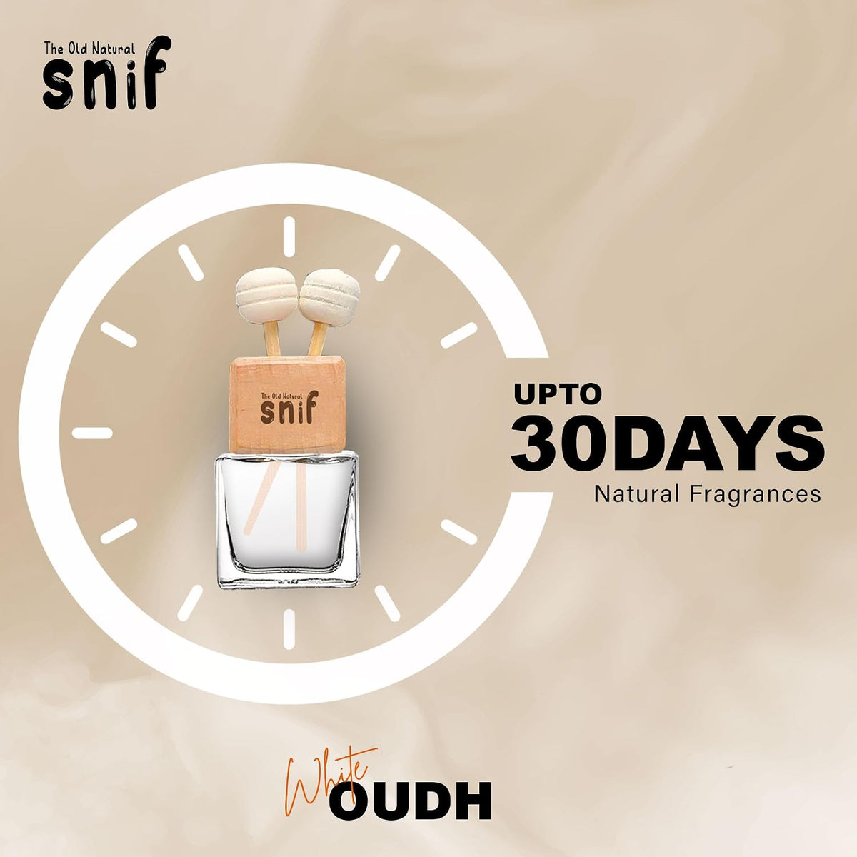 The Old Natural Premium Liquid Car Perfume - 10Ml|Long-Lasting Oudh Car Air Freshener|Luxury Car Fragrance (White Oudh)
