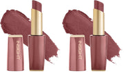 INSIGHT Pure Matte Lipstick - Soft Launch| High Pigment, Long Lasting Smooth Matte Finish | Enriched with Vitamin E & Coconut Oil - 3.3 g (Pack of 2)
