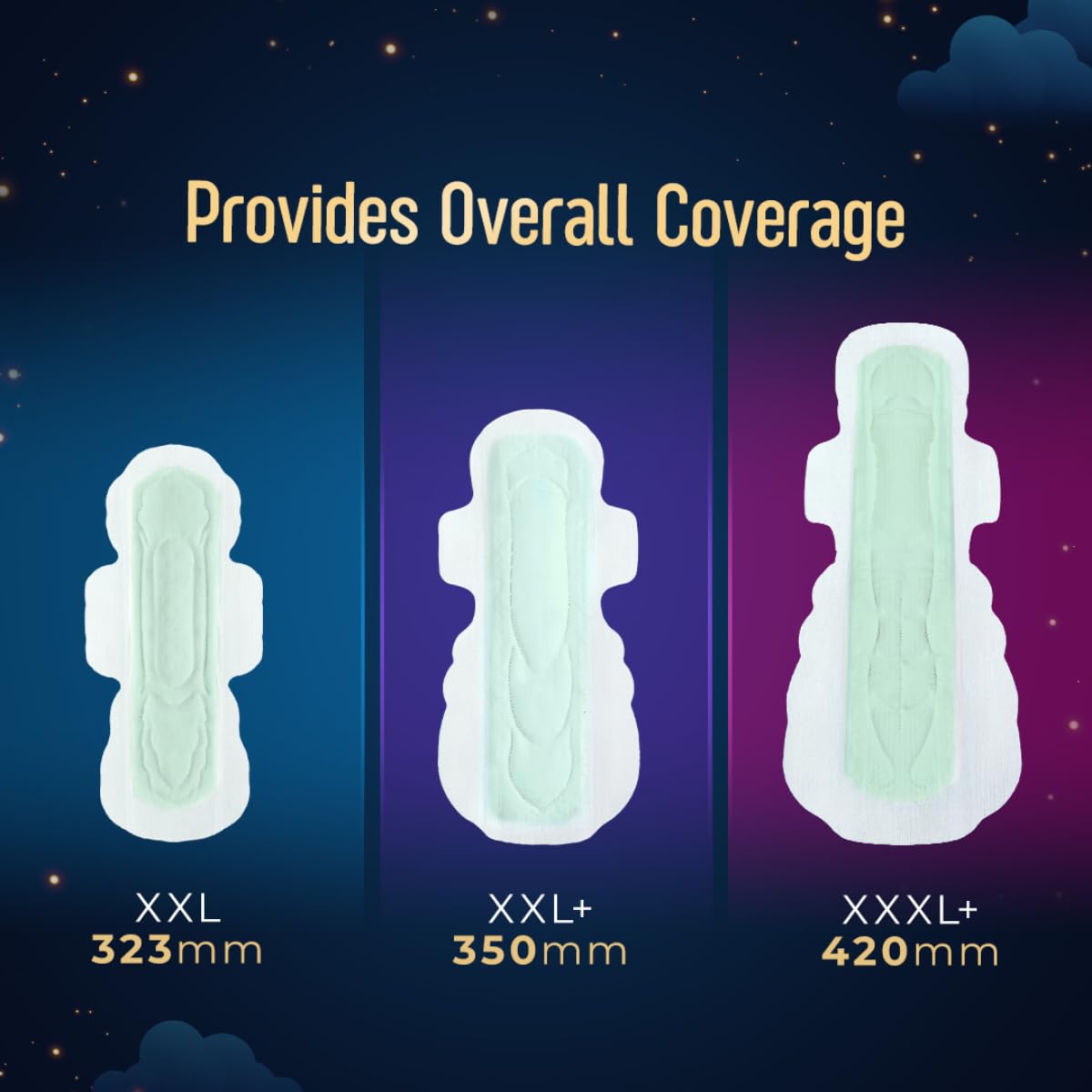Sofy Women Anti Bacteria Longest XXL Sanitary Pads |Night Protection|Wider Hip Guard| Deep Absorption | Herbal Shield | Hygiene & Herbs | XX-Large, Pack Of 30