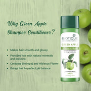 Biotique Fresh Daily Purifying Shampoo and Conditioner, Green Apple, 190ml