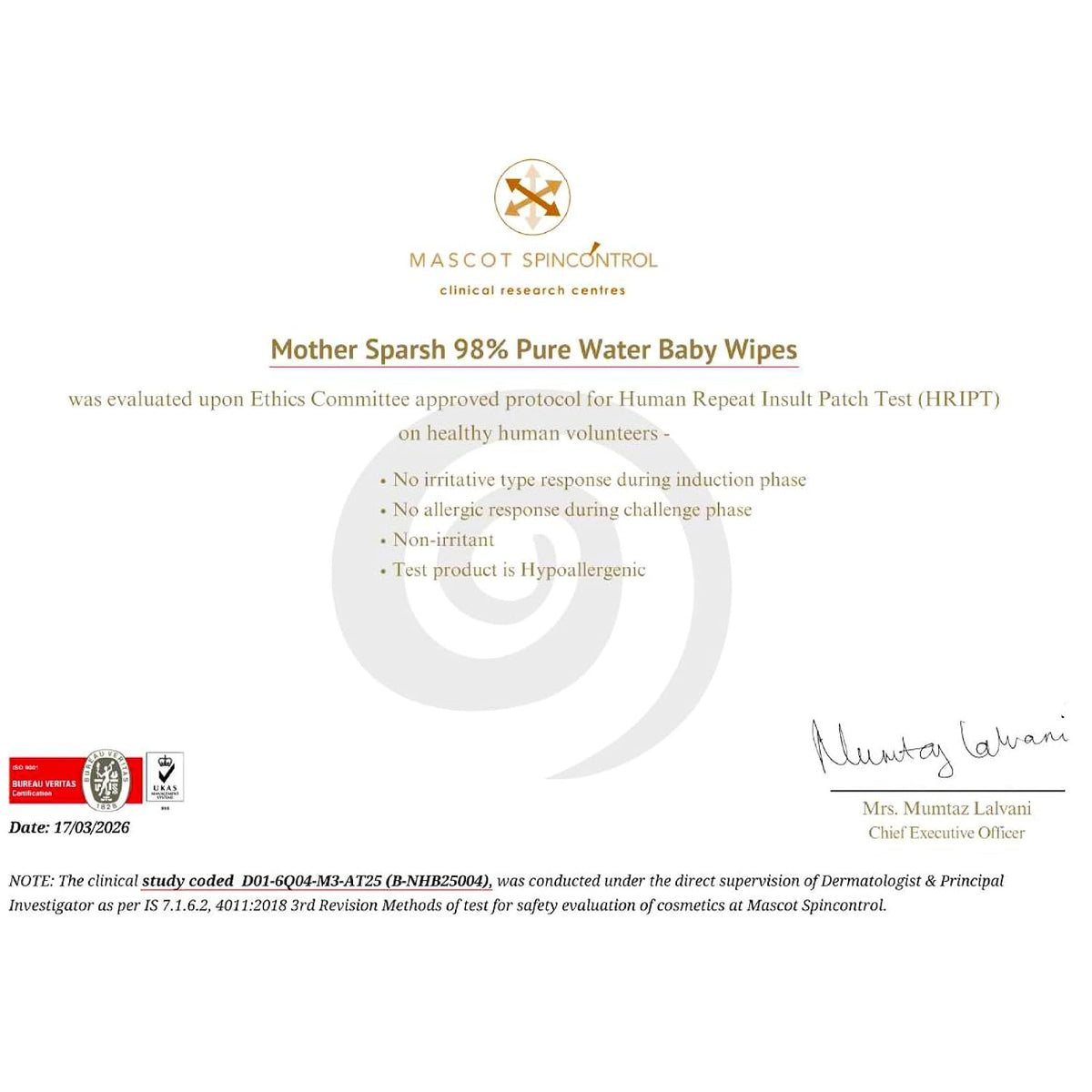 Mother Sparsh 98% Water Based Baby Wipes I Plant made Baby Wet Wipes I 80 Pcs