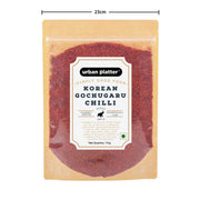Urban Platter Korean Gochugaru Hot Pepper Powder 1Kg [Coarse Ground Korean Dried Chilli Peppers | Smoky & Spicy| Use for Kimchi and Other Korean Dishes]