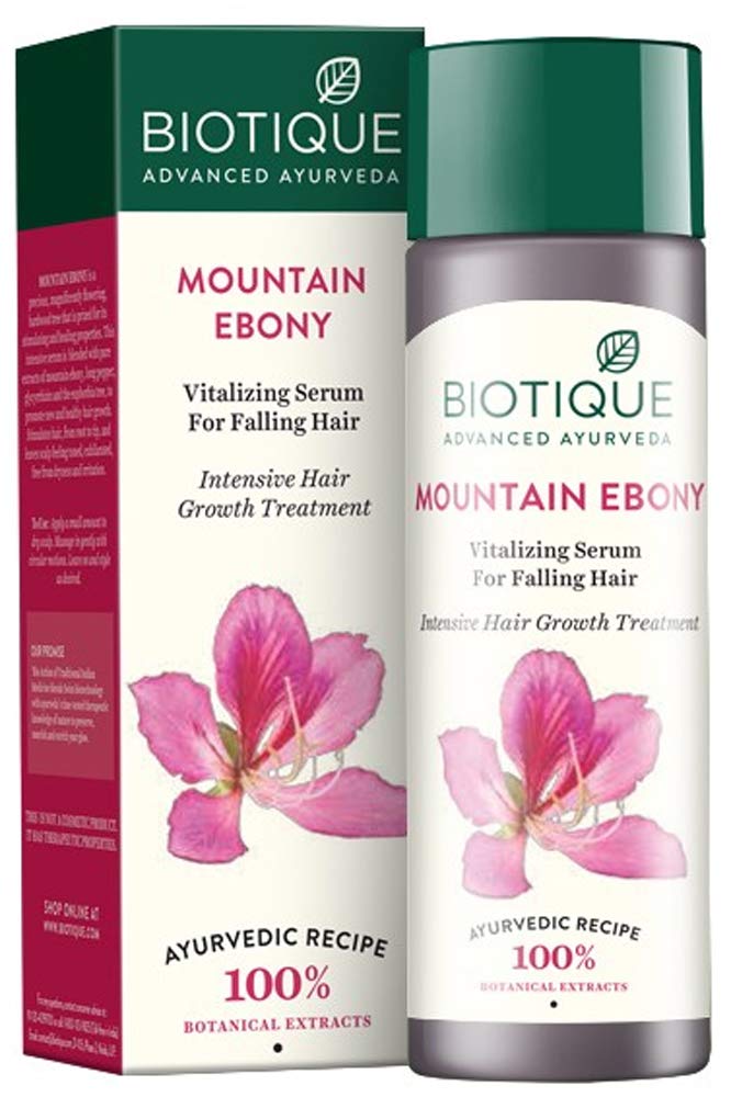 Biotique Fresh Growth Stimulating Serum - Mountain Ebony-120ml - (Pack of 3)