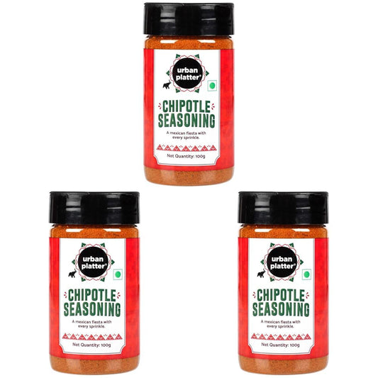 Urban Platter Mexican Chipotle Seasoning, 100g (Authentic Mexican Style Seasoning for Fries, Appetizers, dips and More) (Pack of 3)