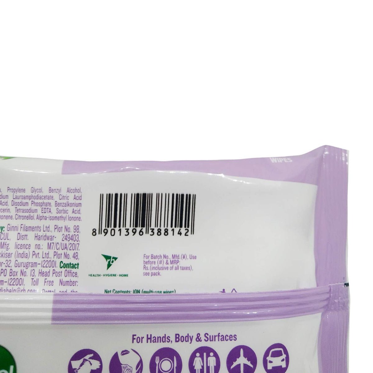 Dettol Floral Wipes 10 nos Pack