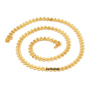 ASTRODIDI Gold Plated Chain | 24 Inch Stylish Light Weighted Golden Brass Neck Chain For Girls Women Men Boys (CHAIN-BALA-14)
