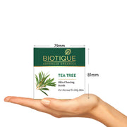 Biotique Tea Tree Skin Clearing Face Scrub for Normal to Oily Skin, 50g