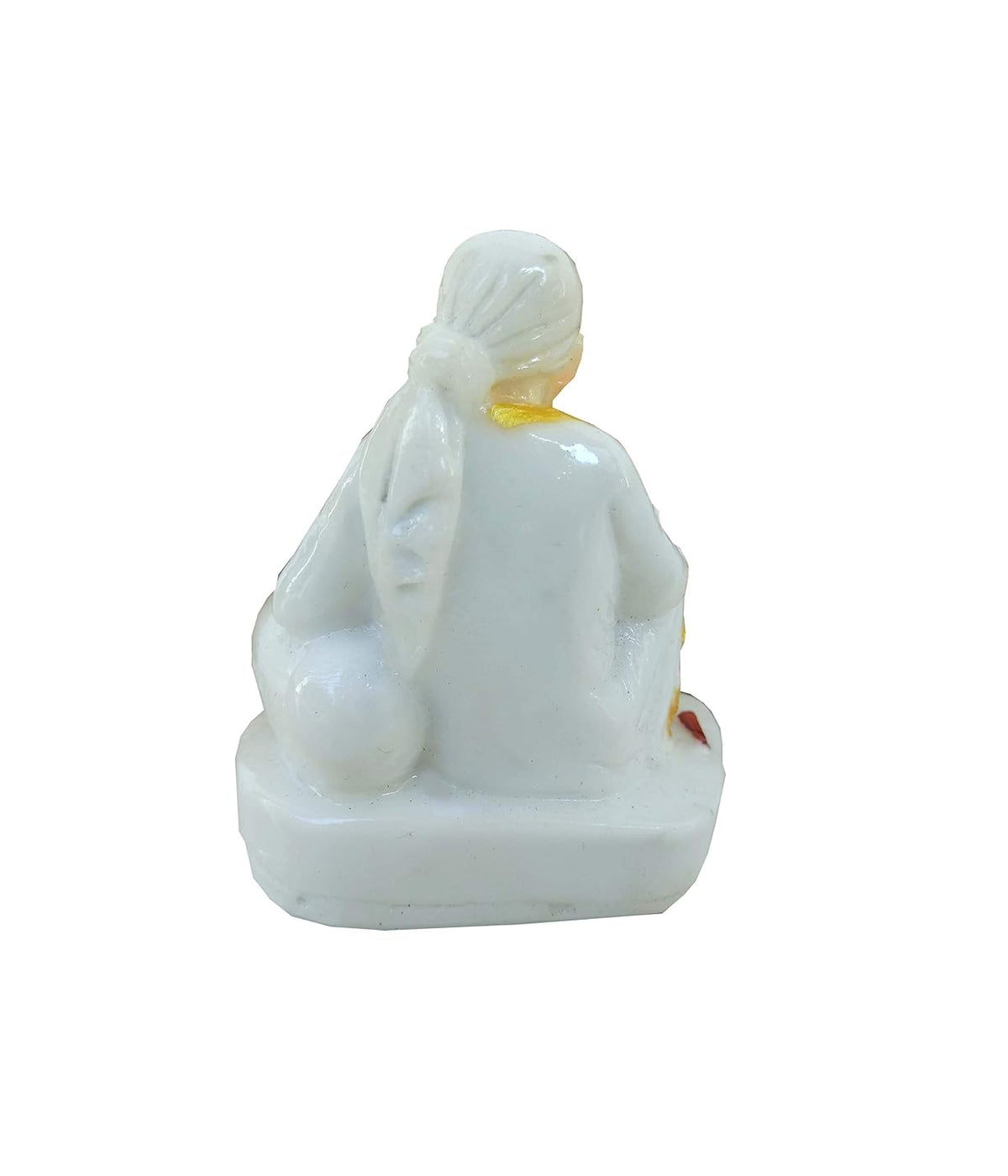 SHINDE EXPORTS Lord Saibaba Marble Idol 3 inches for car Dashboard and Gifting