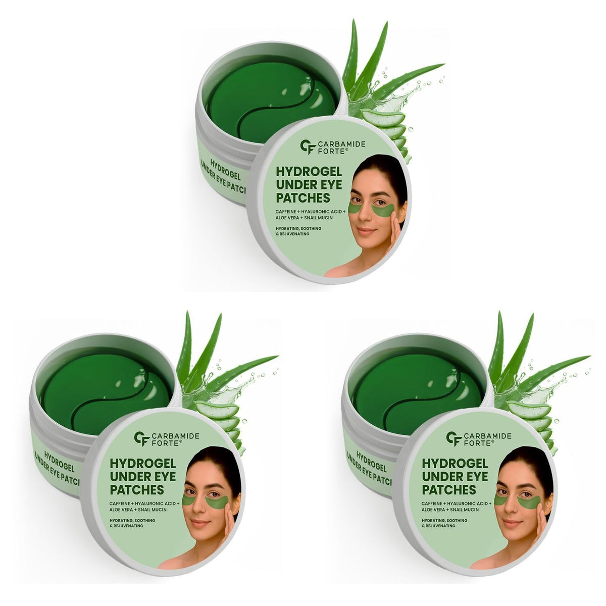 Carbamide Forte Hydrogel Under Eye Patches (Pack of 3)
