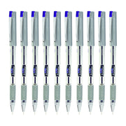 LINC 0.55mm Executive SL-500 Gel Pen | Water-Proof Ink & Textured Grip (Blue Ink, Pack of 10)