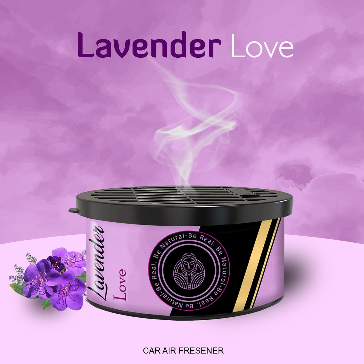 The Old Natural Car Perfume | Car Perfumes And Fresheners | Dashboard Car Freshener | Stress Relieving & Pest Repellent | Essential Oil Based Car Perfume (Lavender Love)