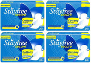 Stayfree Secure 20+20+20+20 Sanitary Pad (Pack of 4)