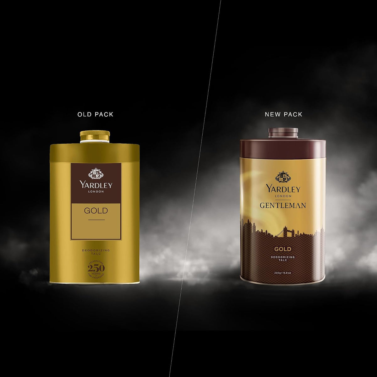 Yardley London Gold Deodorizing Talc| Fresh Woody Scent| Masculine Fragrance| Body Talc for Men| 250g