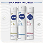 NIVEA Spray Deodorant For Women, Deo Milk Dry, 150 Ml