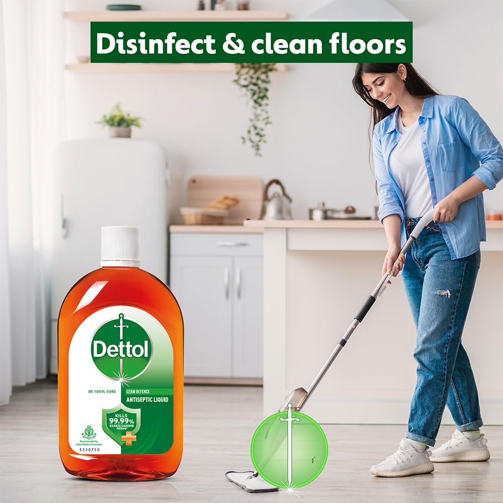 Dettol Antiseptic Liquid for First Aid, Surface Disinfection and Personal Hygiene, 750ml