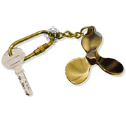 DSH Brass Handicrafted Key Chain for Handbag Heavy Duty Car Keychain for Men or Women.(-KEYCHAIN-06-FAN)
