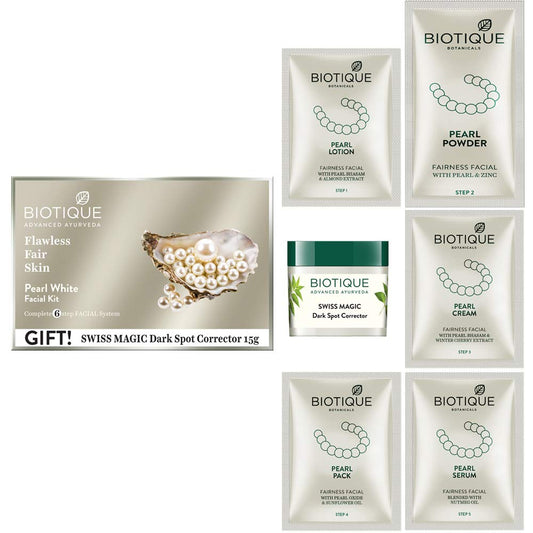 Biotique Bio Pearl White Facial Kit, 65g