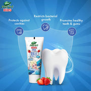 Dabur Herb'l Kids Elsa Frozen Toothpaste | 160g (Pack of 2 x 80g) | 3+ Years | Strawberry Flavour | No added chemicals | Cavity protection | Healthy Gums | SLS & Flouride free