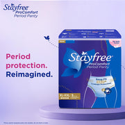 Stayfree ProComfort Period Panty for Women | Disposable Period Pants Pack of 5, XL - XXL | Air Soft Cover | 360° Leakage Protection for Heavy Flow | Snug Fit | Odour Control