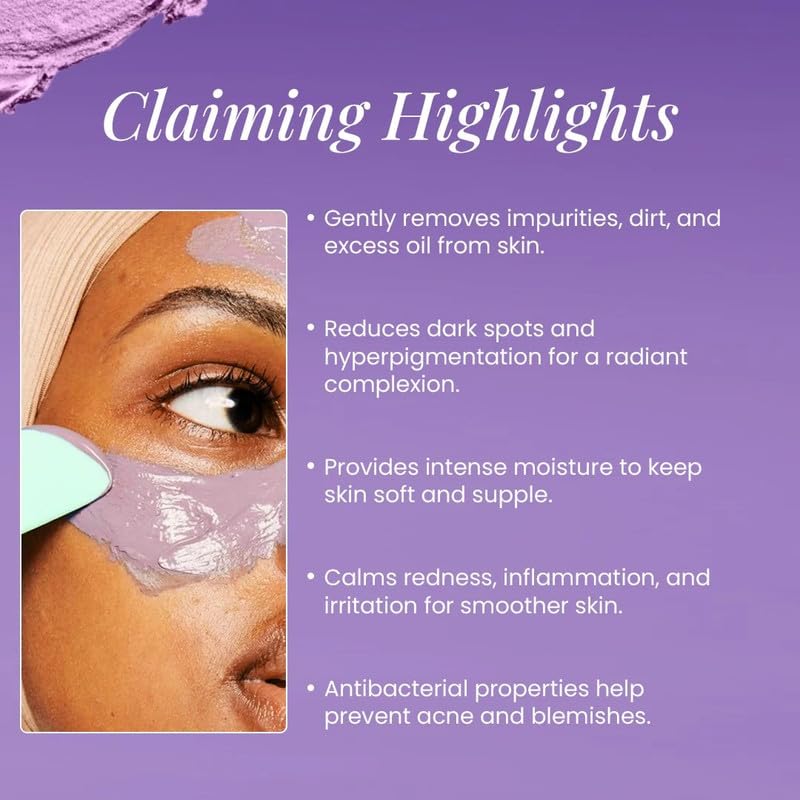 Suroskie Glow & Go De-Tan Face Clay Mask 100 Gm | With Kaolin Clay & Kojic Extract | Face Pack For Glowing & Brightening Skin | For Blackheads, Whiteheads & Dark Spots | All Skin Types | Women & Men