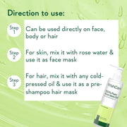 WishCare Pure & Natural Aloe Vera Gel for Skin, Face and Hair | For Hydrating, Moisturizing & Soothing Skin | For Men and Women | 200ml