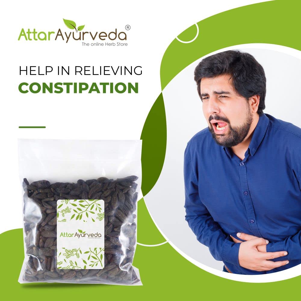 Attar Ayurveda Choti Harad - Kali Harad (250 Grams) | Dried | Whole Form | 100% Natural, No Preservatives