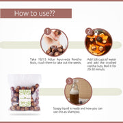 Attar Ayurveda Dried Reetha nuts/whole/Soapnuts for Hair, 100% Natural (Raw form) (250 grams)…