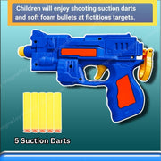 Toy Imagine Blaze Storm Hot Fire Soft Bullet Gun Toy for Kids with 5 Safe Soft Foam Bullets, Fun Target Shooting Battle Fight Indoor & Outdoor Games for Kids