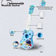 Toy Imagine™ Toy Guitar for Kids | 4 String Ukulele Guitar for Beginners | Musical Instrument Toy Gift for Boys Girls Age 3–10 |Toddlers & Children (21-Inch Space)