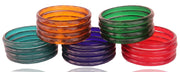 Nmii Glass Bangle Set for Women (Gv345-2.6, Multicolor, 2.6 Inch, 20 Piece)