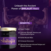 Baidyanath Asli Ayurved Himalayan Shilajit/Shilajeet Resin 20gm - 100% Ayurvedic | Performance Booster For Endurance and Stamina