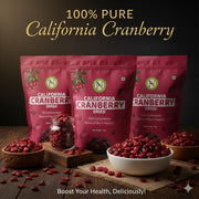 NatureVit Cranberries Dried Sliced, 200g | 100% Natural Dried Cranberry | Sukha Karunda/Karamcha | Antioxidant Rich and Healthy Snack