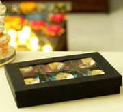 DSH Brass Diyas for Pooja Room Lotus Shape Set of 6 with Gift Box Akhand Jyot Diya Deepak Set for Diwali Festival Gift Item