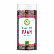NatureVit Banarasi Paan Mouth Freshener 200g | Sweet Banarasi Meetha Paan Mix with Gulkand, Betel Leaf & Fennel | Traditional After-Meal Treat