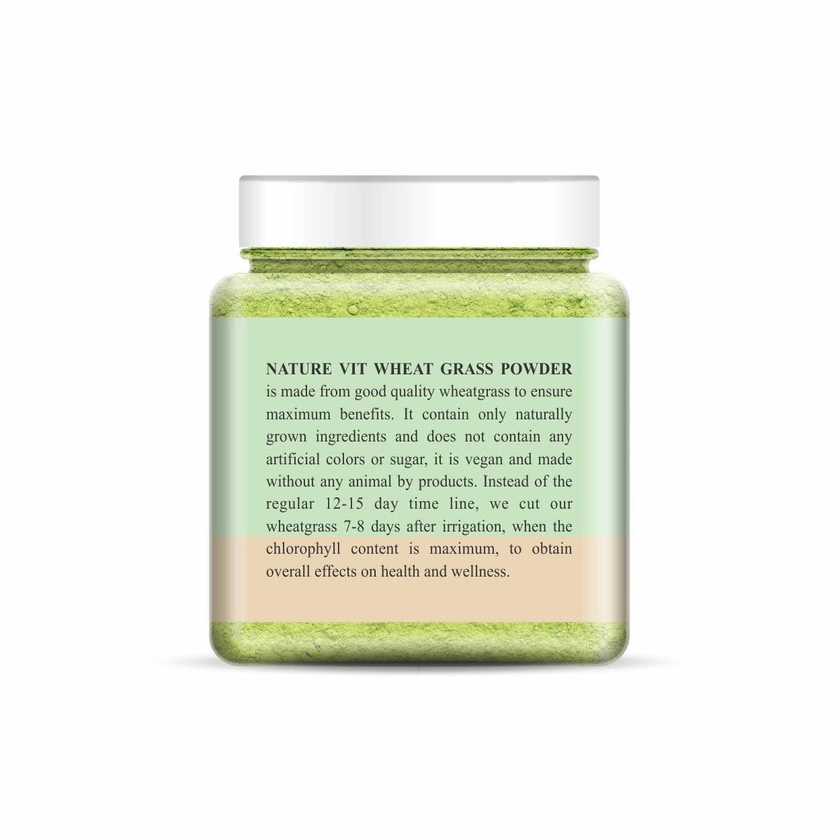 NatureVit Wheatgrass Powder 100g | Alkalizing Superfood Rich in Chlorophyll, Fiber & Antioxidants | Vegan, Non-GMO, Gluten-Free | Detox & Energy Booster