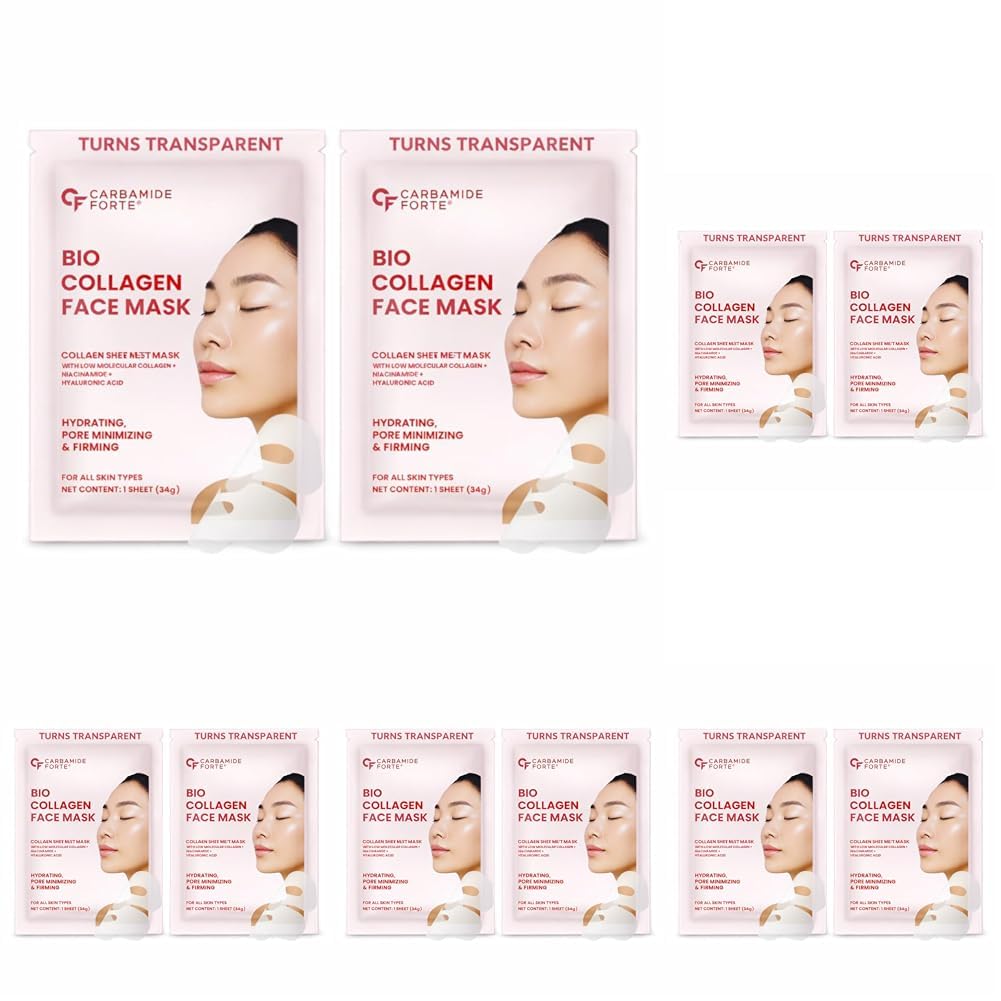 Carbamide Forte Bio Collagen Mask Pack of 10