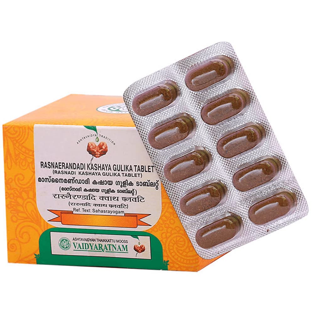 Vaidyaratnam Rasnaerandadi Kashaya Gulika 100 Tablets Ayurvedic Products