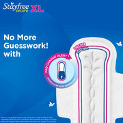 Stayfree Secure xl | Cottony Soft Sanitary Pads for Women | With LeakLock Technology | Odour Control | Absorbs upto 100% fluid | Up to 12 Hours of Protection | 40 Pads (Pack of 2)