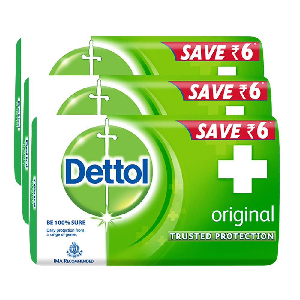Dettol Original Soap, 75g (Pack of 4)