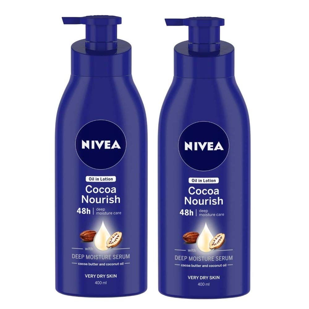 NIVEA Cocoa Nourish Deep Moisture Serum (400 ml) Pack Of 2Each