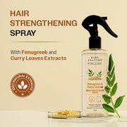 Bare Anatomy Nature x Science Hair Fall Control Spray with Methi, Curry Leaves & Amla | For Thicker, Longer Hair | Lightweight & Non-Sticky | 200ml (Pack of 2)