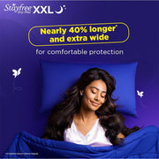 Stayfree Dry Max All Night XXL Sanitary Pads For Women | 28 Pads | Dry Cover | Provides Dry Feel for Up to 12 Hours | Super Lock Gel Pockets to Absorb Heavy Flow