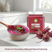 NatureVit Dehydrated Beetroot Powder 1 Kg | Sweet and Earthy | Natural Food Colorant | Additive Free