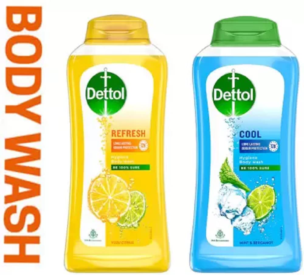 Dettol Refresh+COOL Bodywash & Shower Gel 2 X 250 ML (2 x 250 ml)