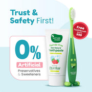 Mother Sparsh Natural Toothpaste for Kids Strawberry+Blueberry (Pack of 2, 50g each) , Strengthens Gums, Whitens Teeth | Baby Toothpaste Free from Preservatives & Fluoride
