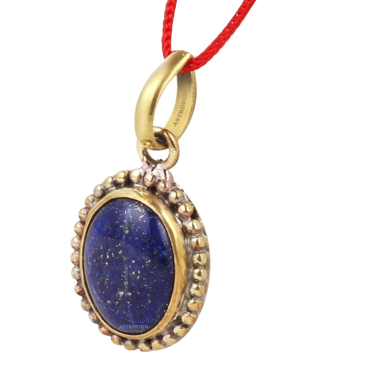 ASTRODIDI Lapis Lazuli Blue Gemstone Pendant with Lab for Men and Women