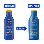 NIVEA Men & Women Sun Protect And Moisture 125Ml Spf 30 Advanced Sunscreen For Instant Protection For Normal Skin| Pa++ UVA - UVB Protection System| Water Resistant| Pack Of 1